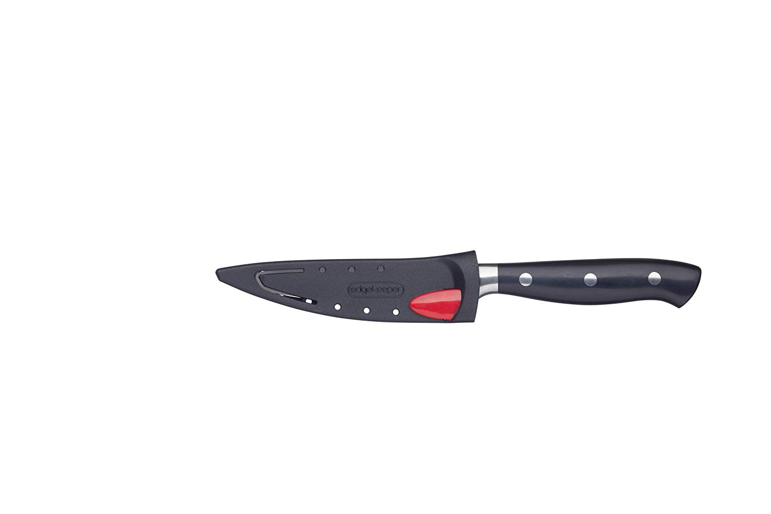 KitchenCraft Masterclass Mcektrpar Stainless Steel Knife Sharpener, Black