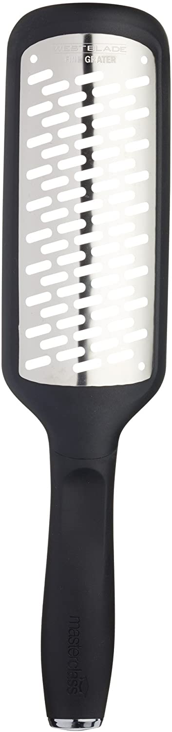 KitchenCraft Masterclass West Blade Handheld Stainless Steel Cheese Grater with Handle, 30 x 6.5 cm (30.5 x 6.3 cm)