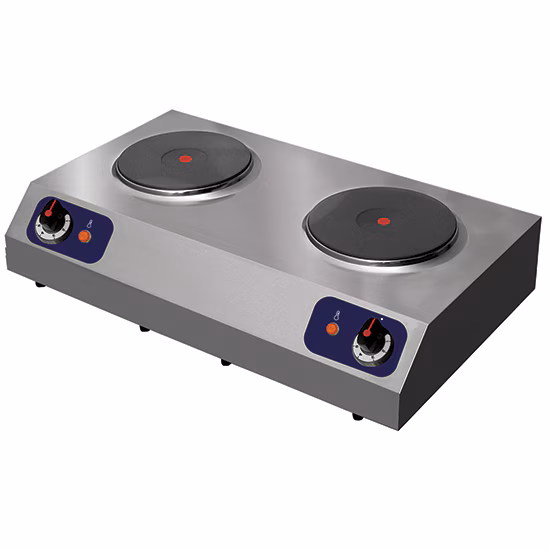 Mastro electric hob, table model with 2 burners