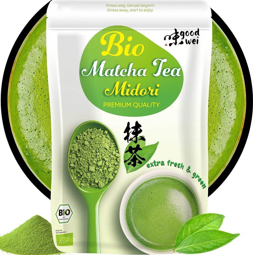 Goodwei Matcha “Midori” – Premium Green Tea Powder | Rich in Antioxidants 100g