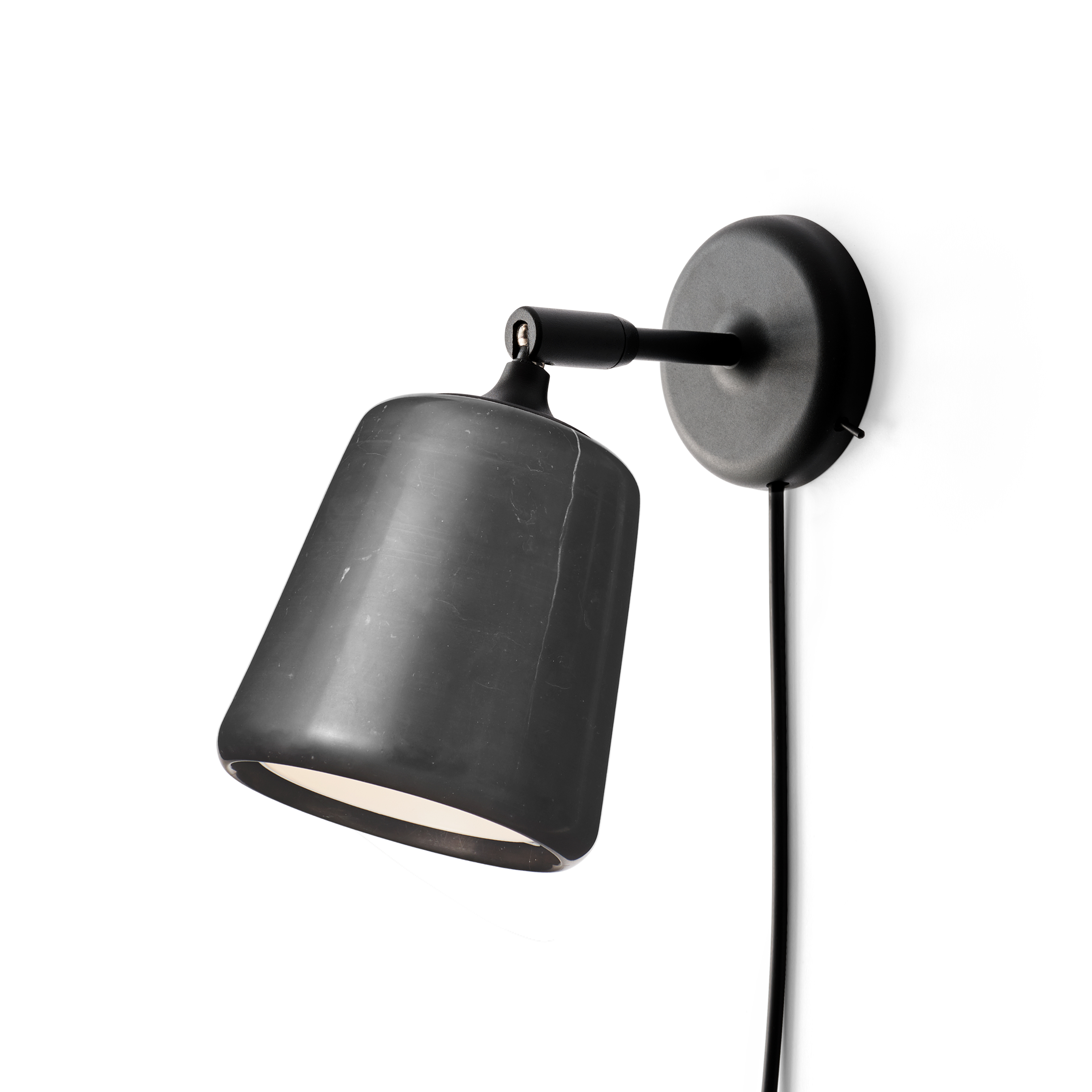 new-works Wall light material, Black