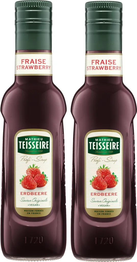 Mathieu Teisseire Drink Syrup Strawberry 0.25L (Pack of 2)