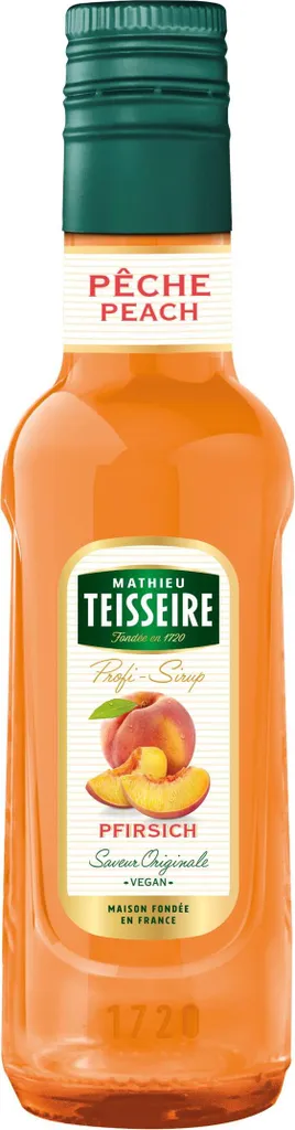 Mathieu Teisseire Drink Syrup Peach 0.25L (Pack of 1) 250 ml