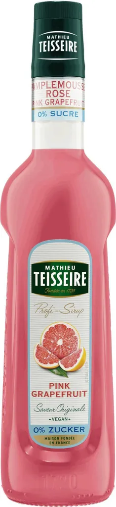 Mathieu Teisseire Drinks Syrup Pink Grapefruit 0% Sugar 0.7L (Pack of 1) 700 ml