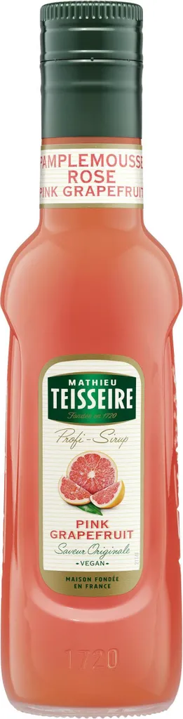 Mathieu Teisseire Drinks Syrup Pink Grapefruit 0.25L (pack of 1) 250 ml
