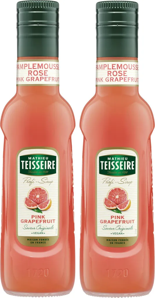 Mathieu Teisseire Drink Syrup Pink Grapefruit 0.25L (pack of 2) 250 ml