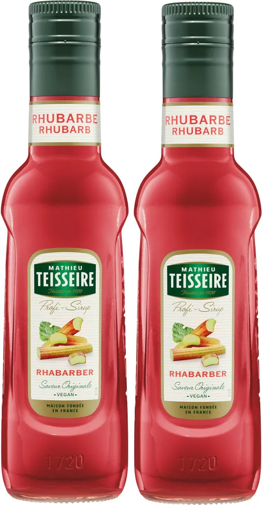 Mathieu Teisseire Drink Syrup Rhubarb 0.25L (pack of 2) 250 ml