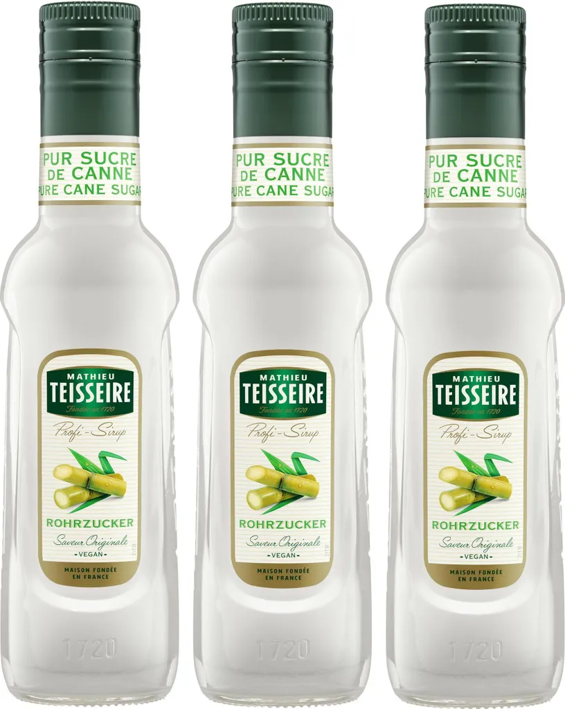 Mathieu Teisseire beverage syrup cane sugar 0.25L (pack of 3)