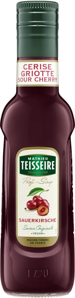 Mathieu Teisseire Drink Syrup Sour Cherry 0.25L (Pack of 1) 250 ml