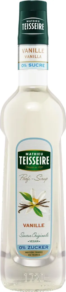 Mathieu Teisseire Drinks Syrup Vanilla 0% Sugar 0.7L (Pack of 1) 700 ml