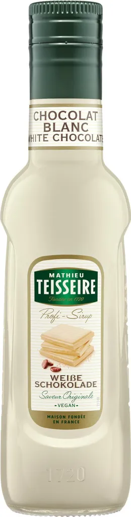 Mathieu Teisseire Beverage Syrup White Chocolate 0.25L (Pack of 1) 250 ml