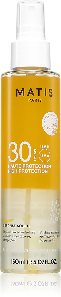 MATIS Paris Réponse Soleil Bi-phase Protection Solaire SPF30 dry oil for tanning