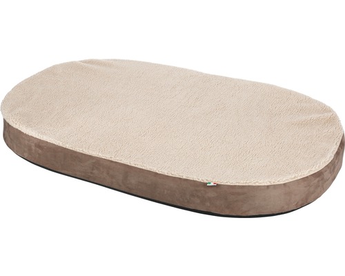 Kerbl Oval memory foam mattress 100x65 cm beige