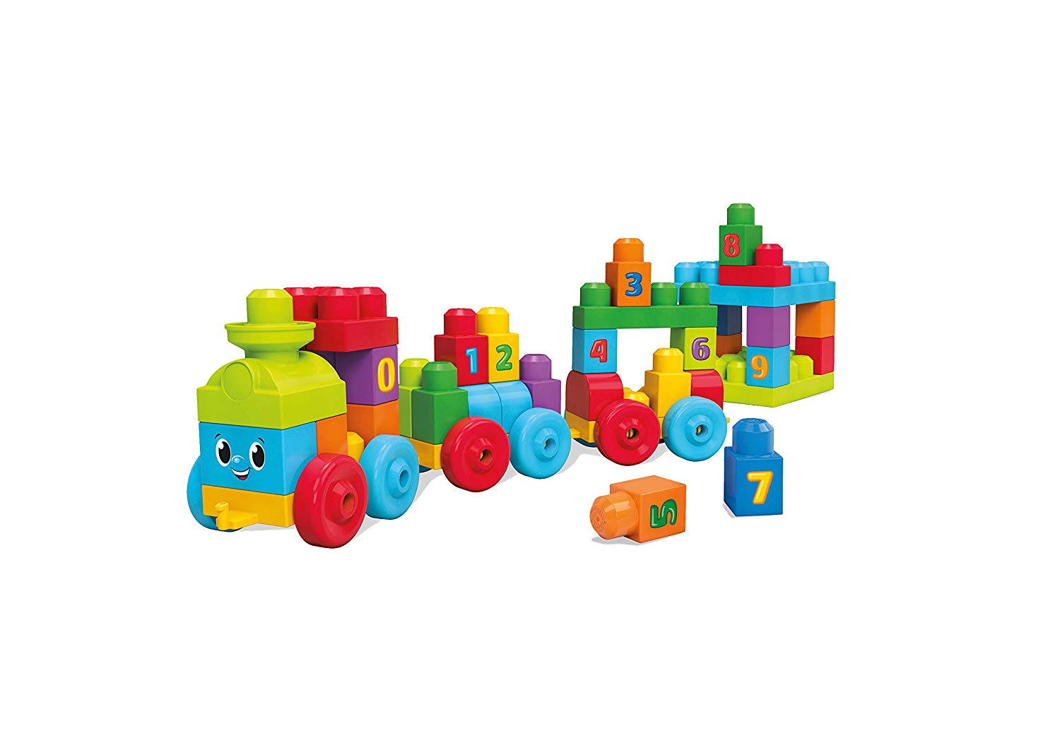 Mattel 123 Building Blocks Mega Bloks Dkx60 Lernzug