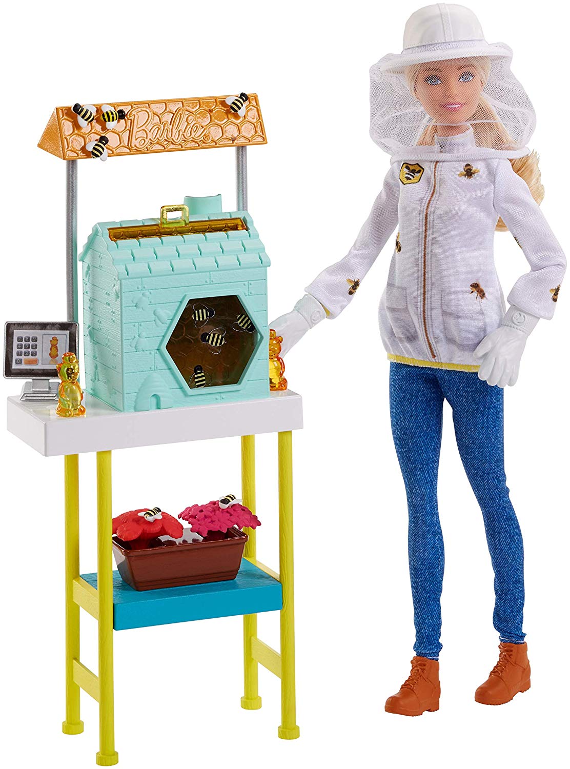 Mattel Barbie Frm17 Beekeeper Playset And Doll (Blonde)