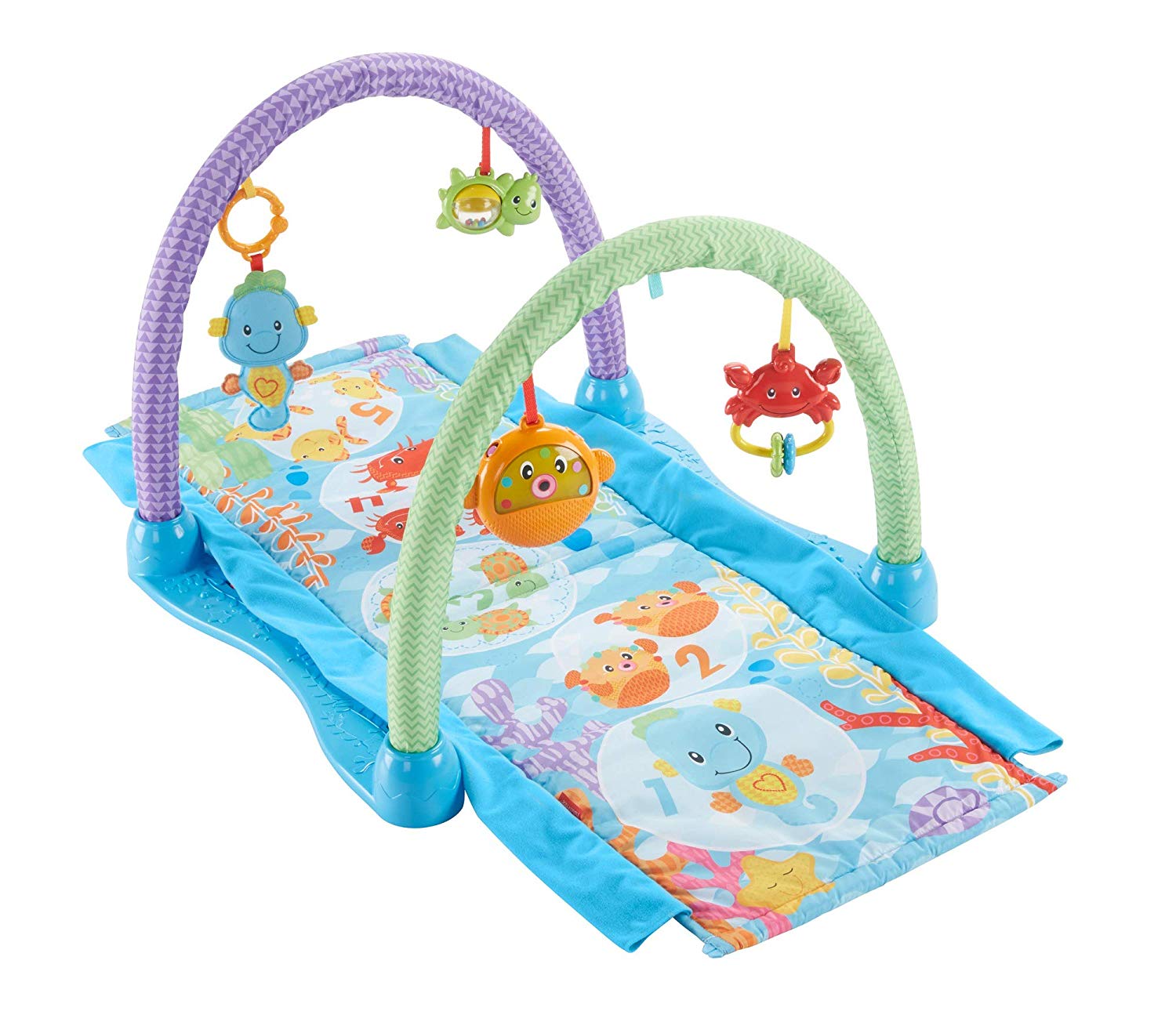 Fisher Price Mattel Fisher-Price Drd92 Seahorse Play Mat, Multi-Colour