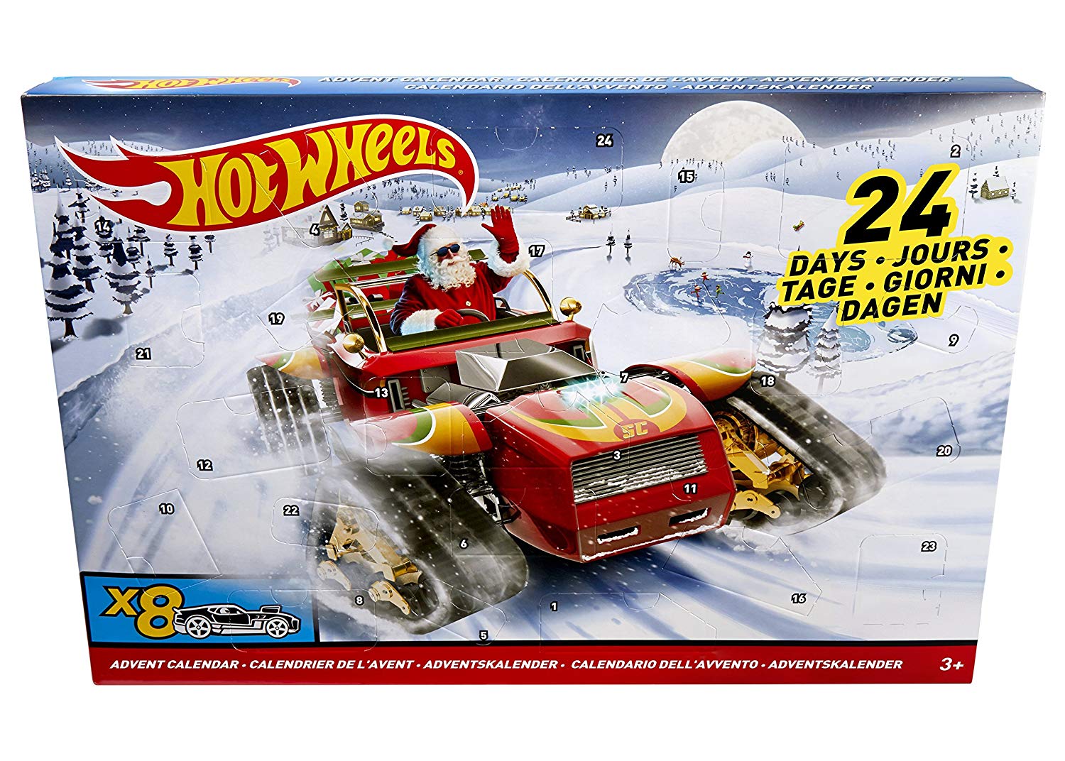 Hot Wheels Mattel Dxh Advent Calendar With Vehicles