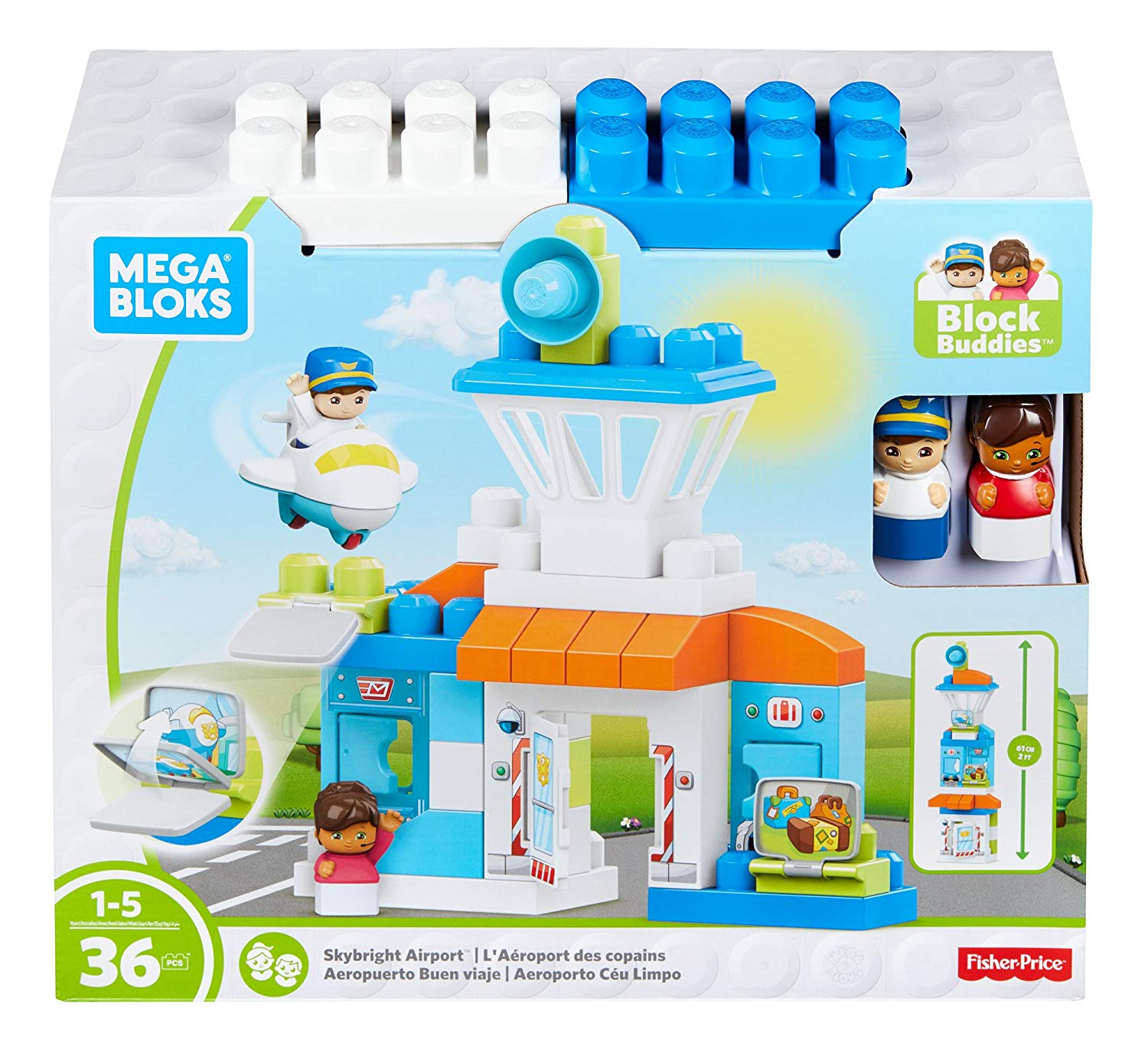 Mattel Mega Bloks Dpj56 Airport Building/Construction Toy
