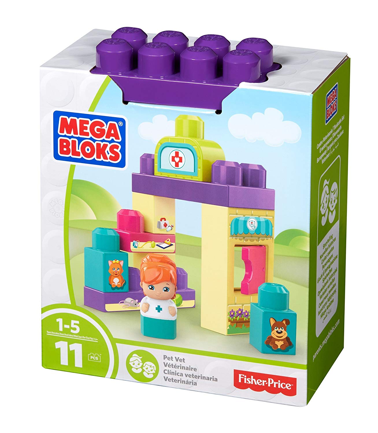 Mattel Mega Bloks Dyc55 Animal Doctor Playset