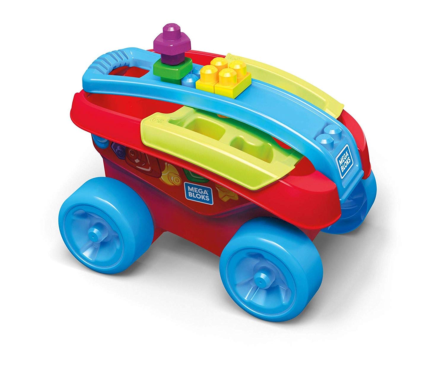 Mattel Mega Bloks Fvj47 Trolley, 25 Pieces, One Size