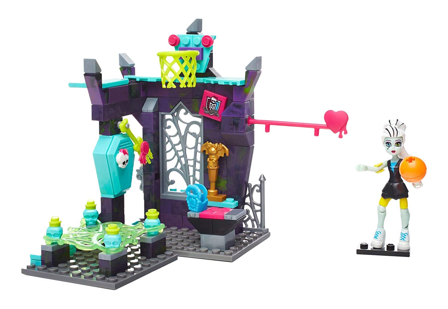 Mattel Monster High Cons Trux Mega Bloks Dpk31 Physical Deaducation Constr