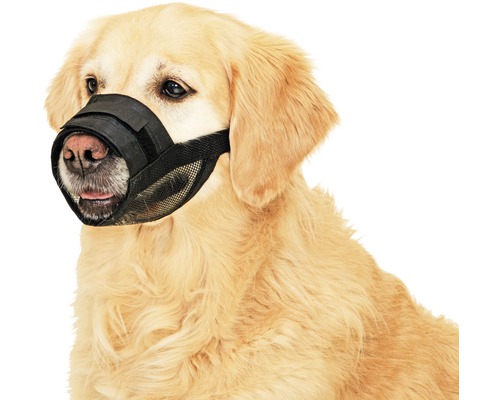 Karlie Comfort muzzle, soft muzzle strap, size L/XL 53-83 cm, snout circumference approx. 22-27 cm, black