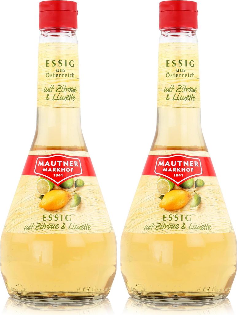 Mautner Markhof Mautner Vinegar with Lemon & Lime 0.5L - Vinegar from Austria (2-pack)