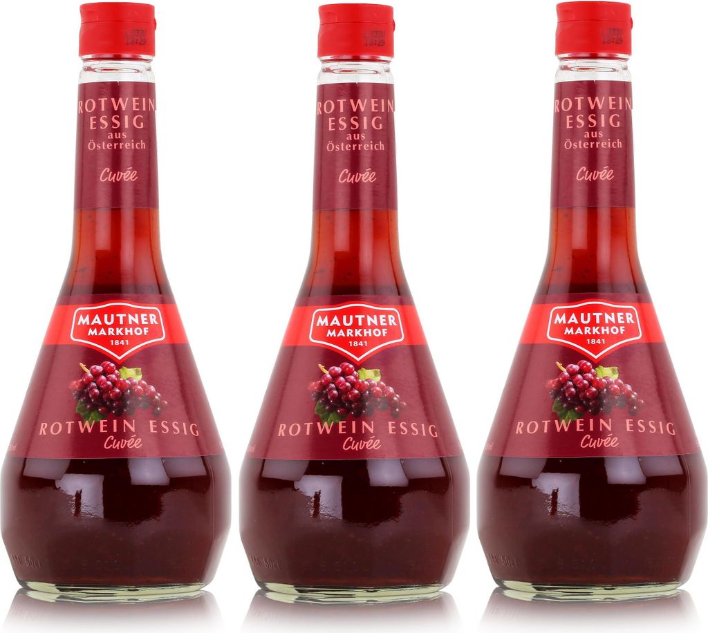 Mautner Markhof Mautner Red Wine Vinegar Cuvée 0.5L - Vinegar from Austria (3-pack)