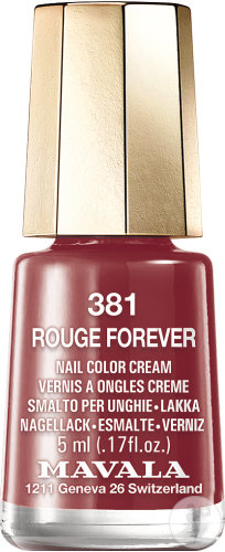 Mavala Mini Color nail polish N°381 Rouge Forever bottle 5ml
