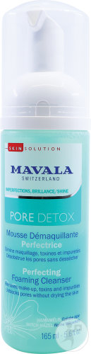 Mavala Pore Detox Cleansing Foam Perfection Pump Bottle 165ml