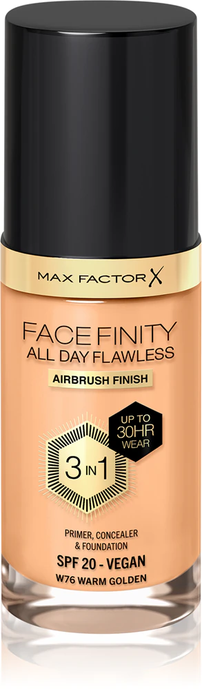 Max Factor Facefinity All Day Flawless Long-Lasting Makeup Foundation SPF 20 Farbton 76 Warm Golden 30 ml