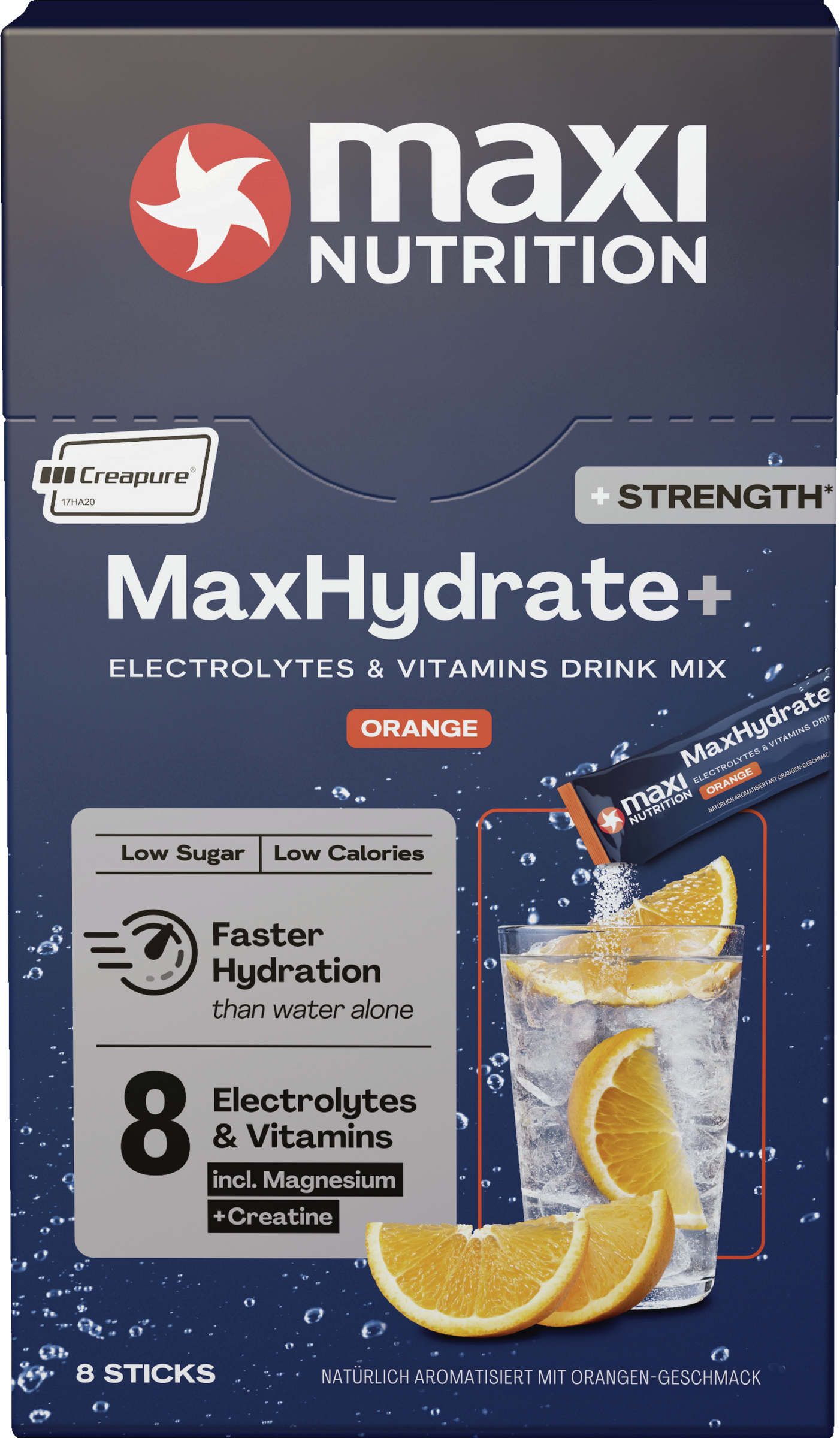 MaxiNutrition Max Hydrate Strength Orange 160g