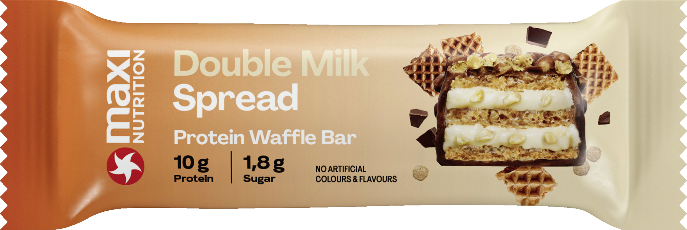MaxiNutrition Protein Waffle Bar Double Milk Spread 39g