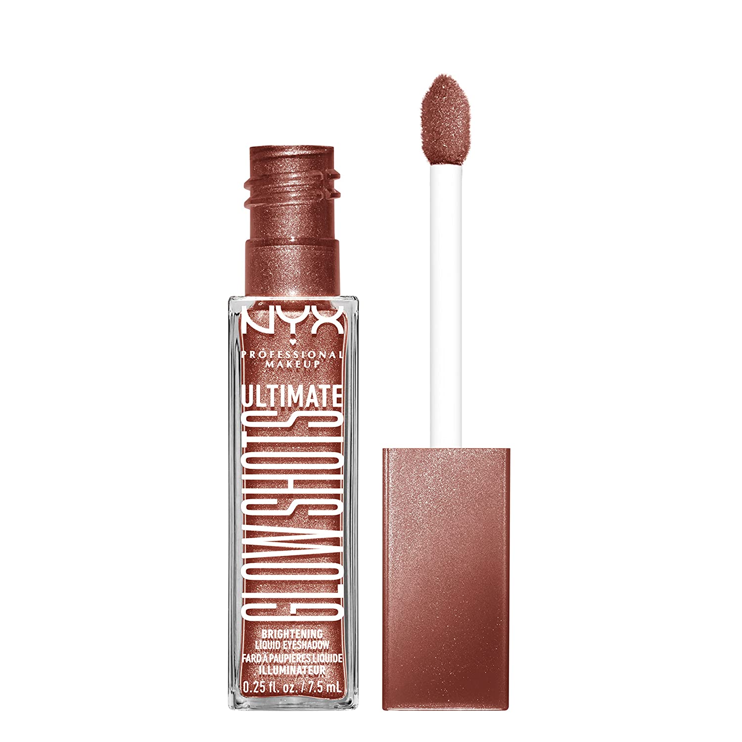 NYX Professional Makeup Liquid eye shadow, 12 hours durable, non-flaking and no fallout, with vitamin C, ultimate glow shots, mango moment, ‎09