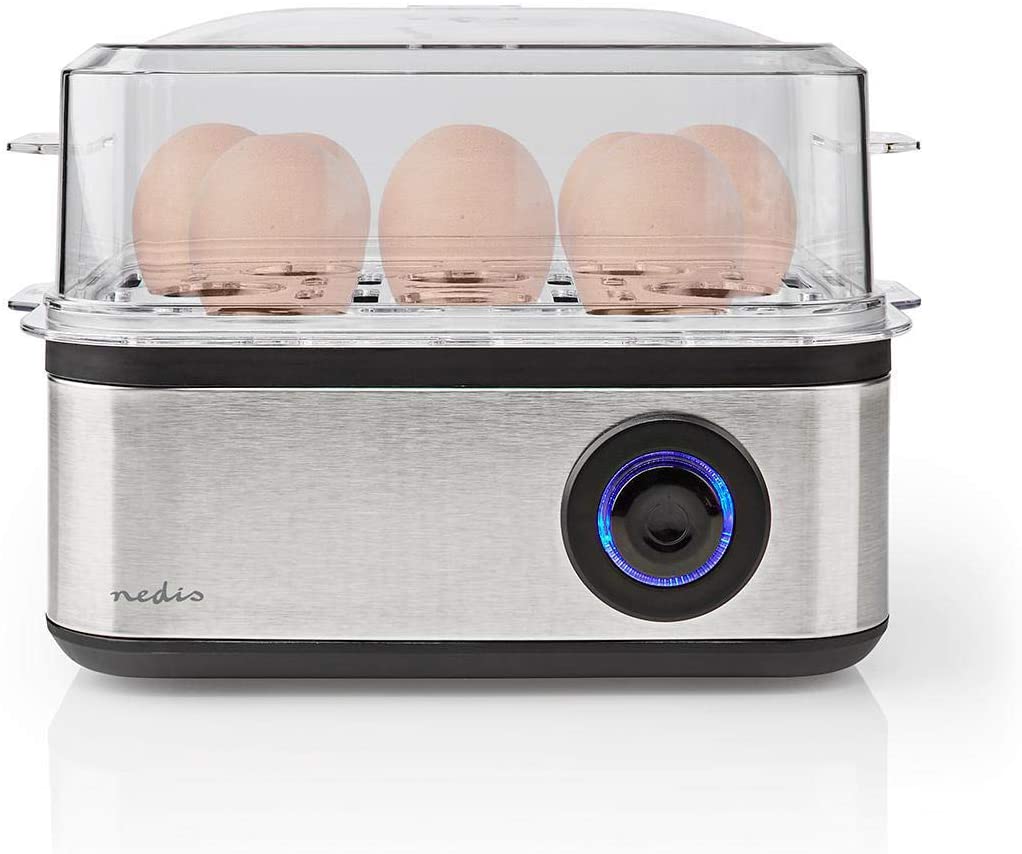 Nedis KAEB130EAL Egg Cooker, Silver