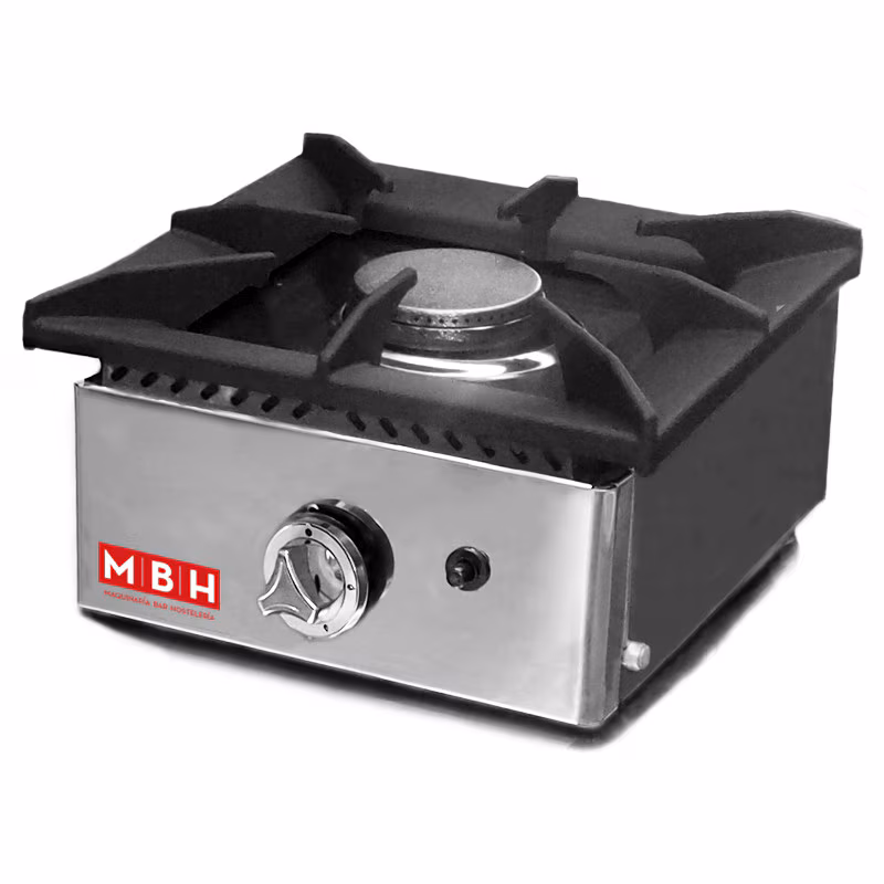 MBH - Professional 1-burner gas cooker for the catering industry. Professional tabletop cooker for industrial bar and restaurant kitchens.
