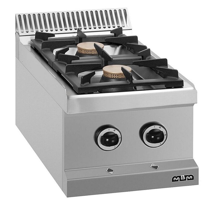 MBM countertop gas hob, 2 burners, 14.0 kW