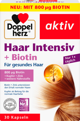 Doppelherz Hair Intensive + Biotin capsules 30 pcs, 17.4 g