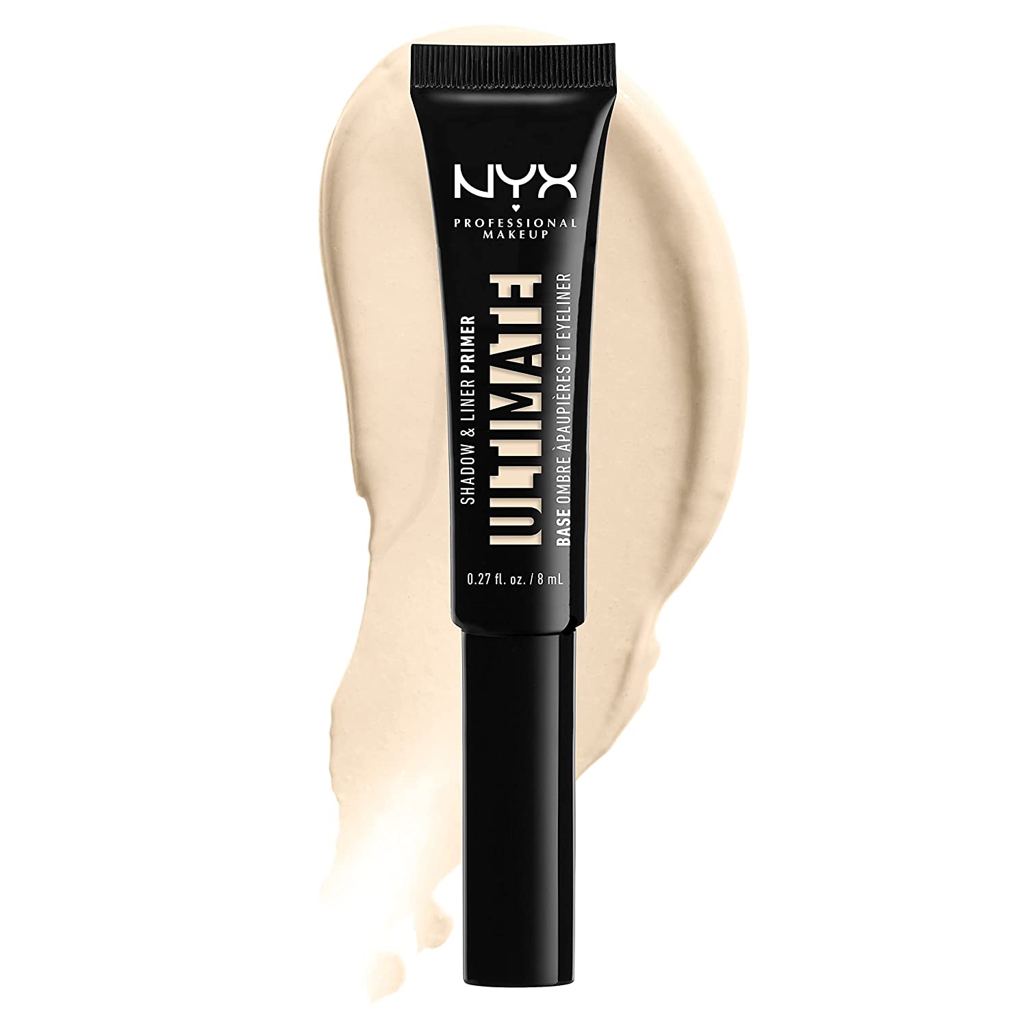 NYX Professional Makeup Ultimate Shadow and Liner Vitamin E Enriched Primer, Vegan, Light, ‎light