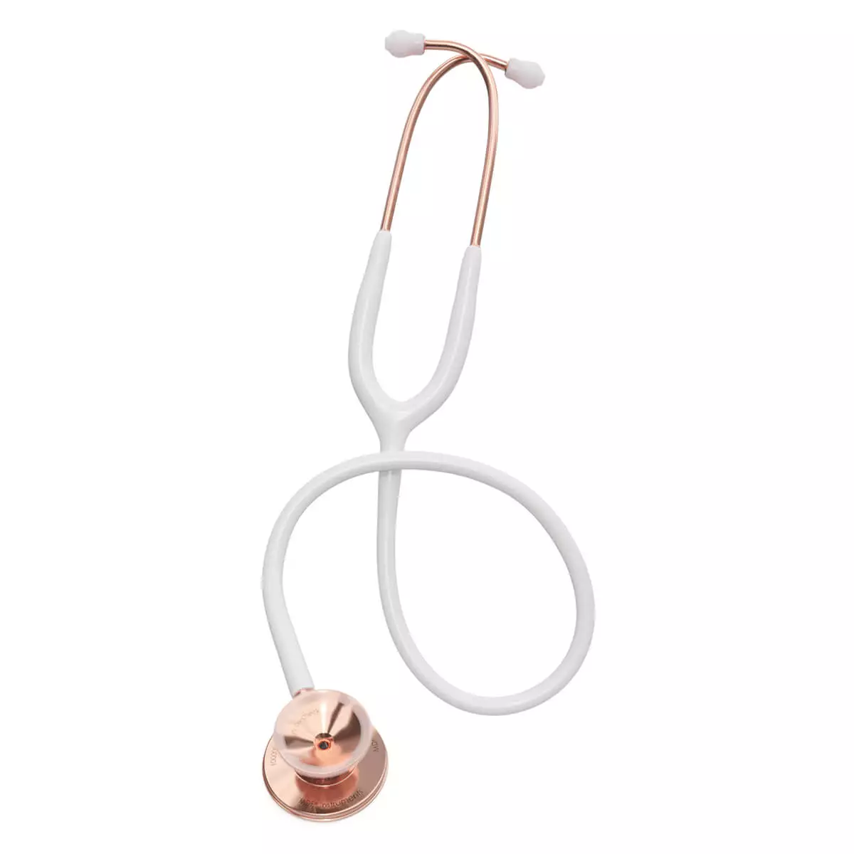 MDF MD One Rose Gold Stethoscope, White