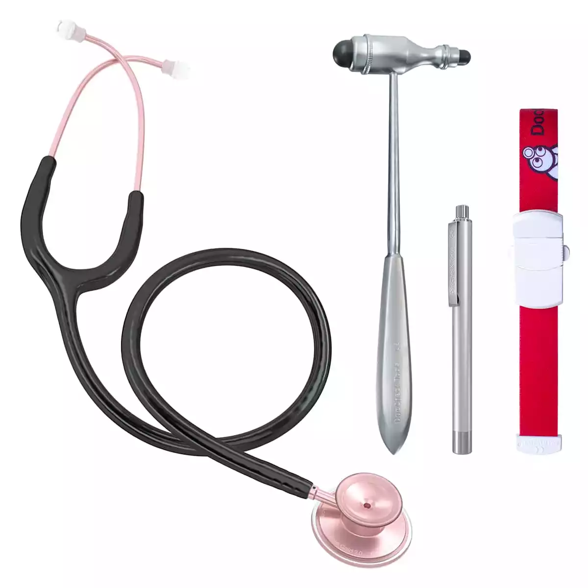 MDF Medical student kit with Acoustica Rose Gold stethoscope