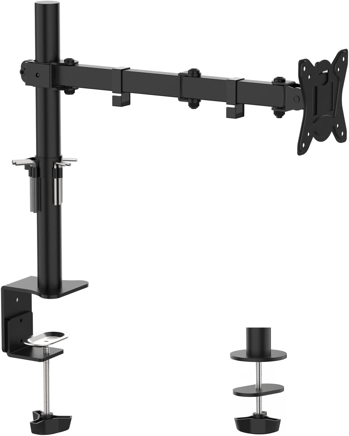 GRIFEMA Store GRIFEMA GB2001-1 Monitor Mount for 13-32 Inch Screen, Monitor Stand Monitor Arm Height Adjustable Rotation, Monitor Mount Max 9 kg, Screen Mount Vesa 75 x 75 / 100 x 100, Black