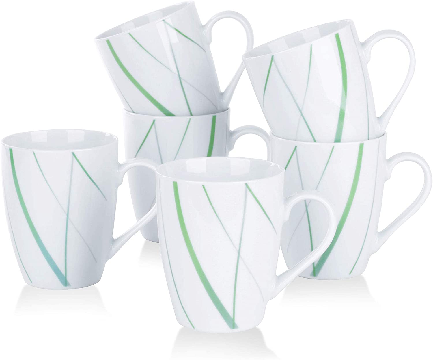 Veweet \'Fiona\' Porcelain Dinner Service Set, 18/36-Piece Crockery Set, 20/40-Piece Breakfast Service Set, 24/48-Piece Dinner Service Set, 22/44-Piece Combi Table Service Set
