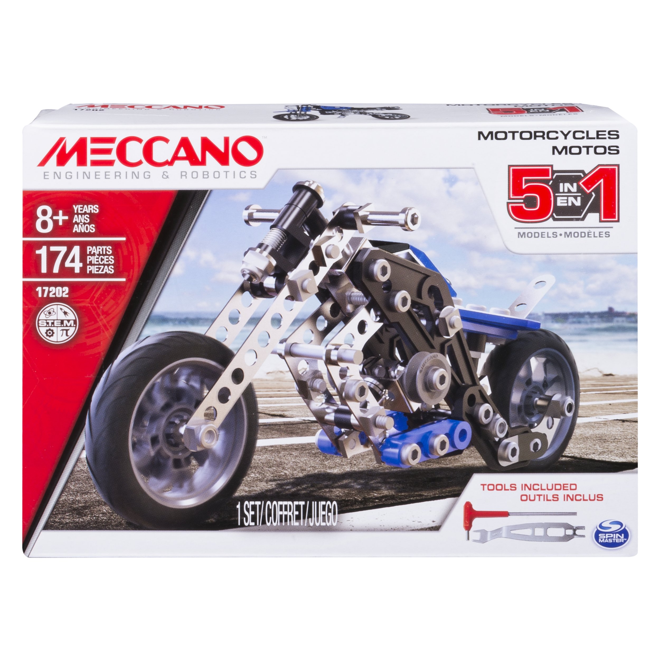 Meccano Toy Model Motorcycle Kit