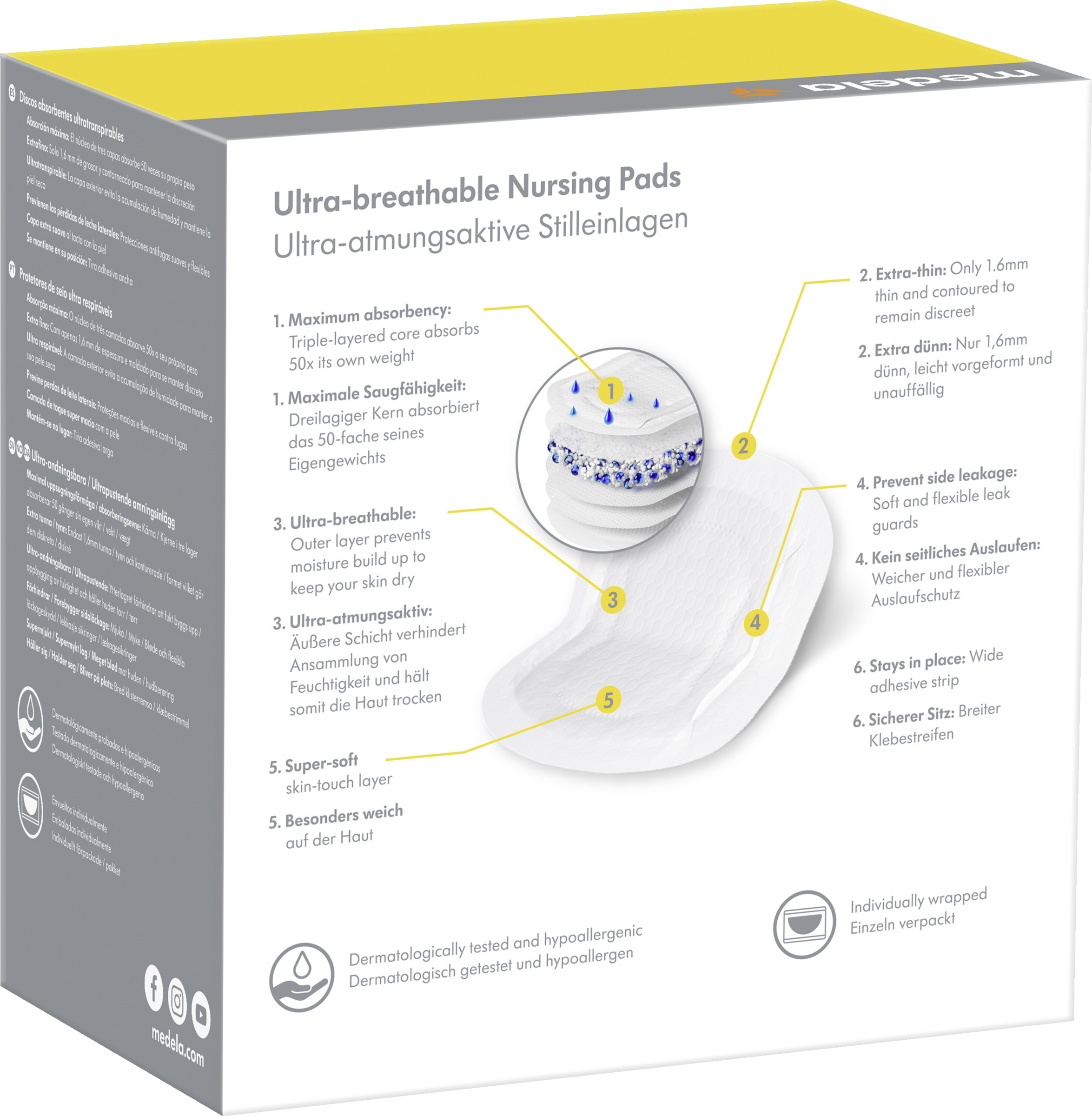 Medela Ultra-breathable disposable nursing pad