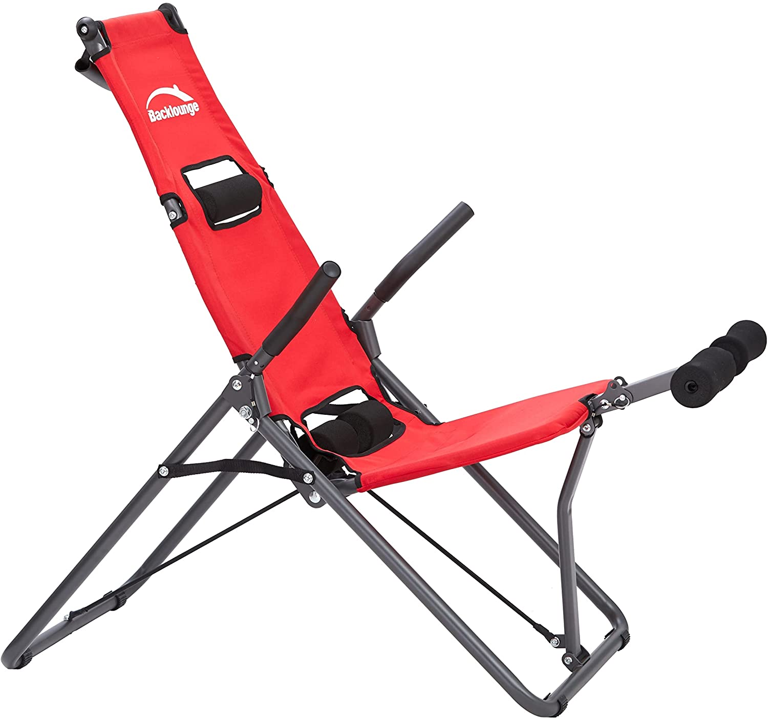 Mediashop Back Lounge, Inversion Bench, Integrated Massage Rollers, Collapsible