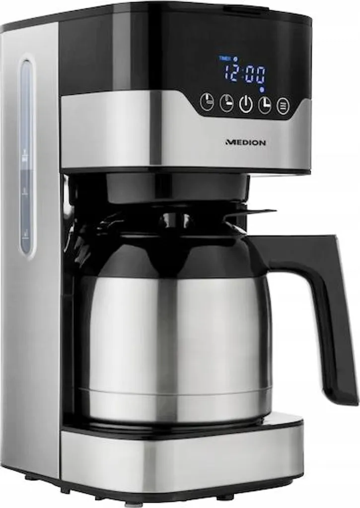 Medion 1.2L 900W Filter Coffee Machine, Aroma Control, Thermos, 8 Cups