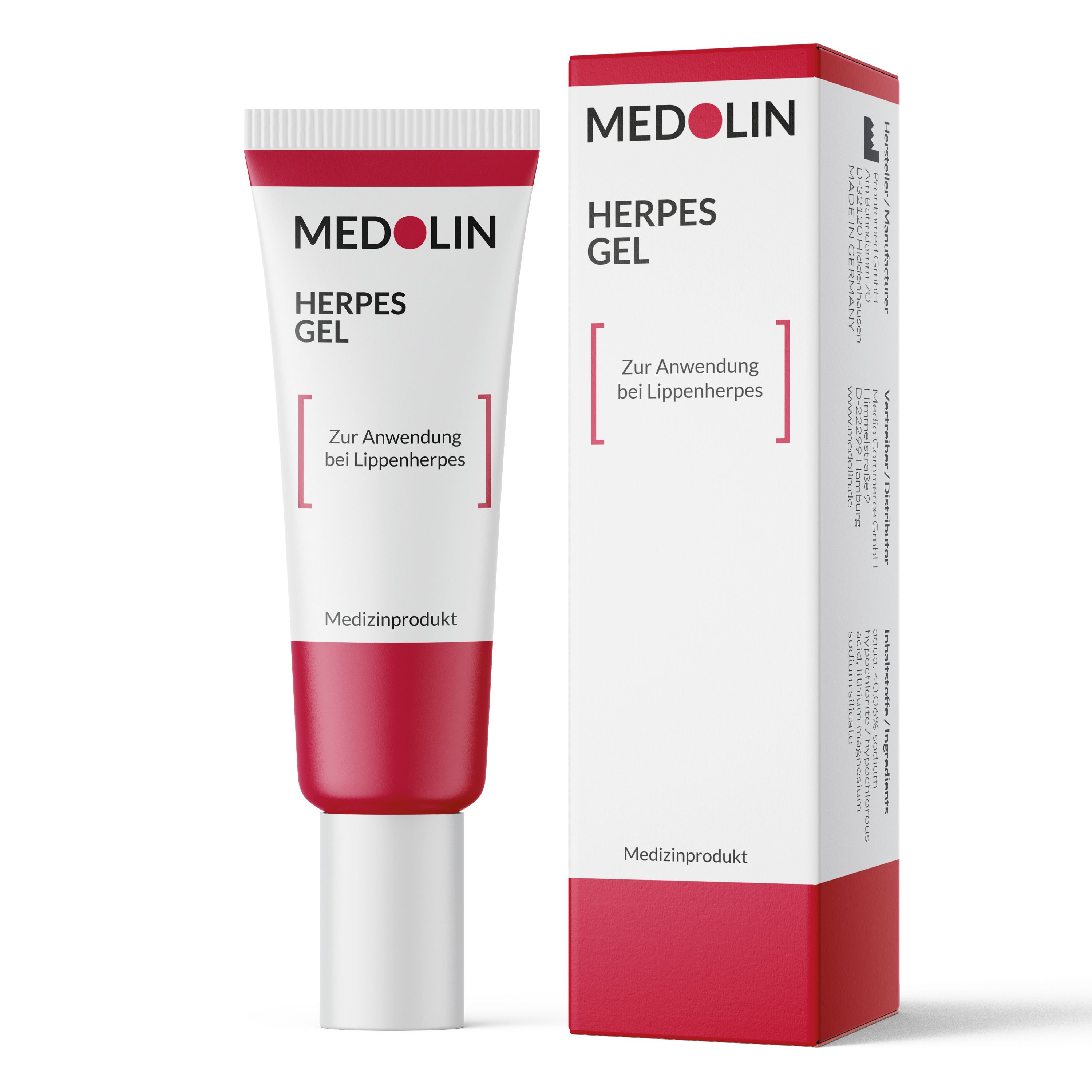 Medolin® Herpesgel - herpes cream against cold sores - herpes cream for healthy lips 8 ml