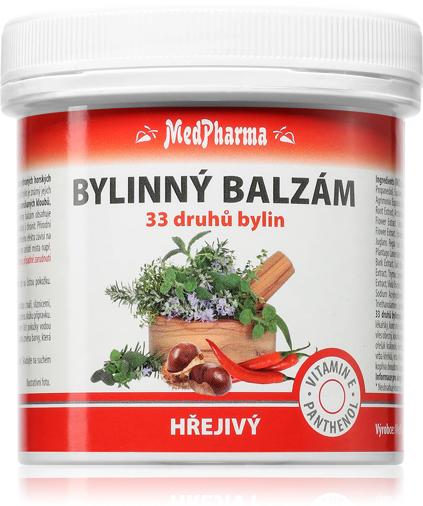 MedPharma Bylinný balzám hřejivý natural balm for muscles, joints and ligaments