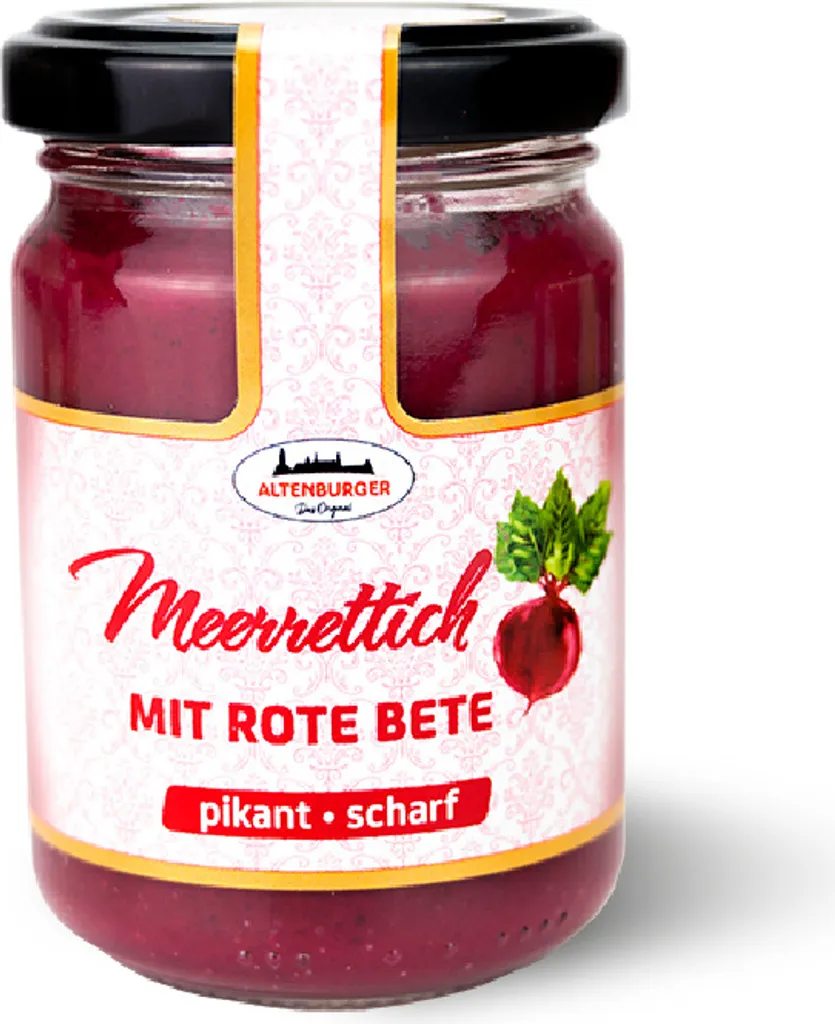 Altenburger Senf & Feinkost GmbH Horseradish with Beetroot, 140 g